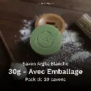 White Clay Soap 30g With Packaging – Pack of 20