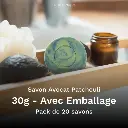 Avocado Patchouli Soap 30g With Packaging – Pack of 20