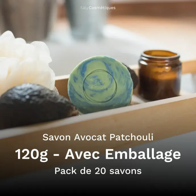 Savon Avocat Patchouli 120g Avec Emballage - Pack de 20