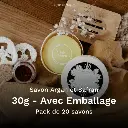 Savon Argan et Safran 30g Avec Emballage - Pack de 20