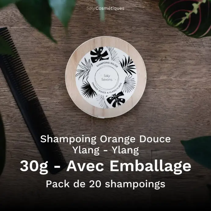 Shampoing Orange Douce Ylang Ylang 30g Avec Emballage - Pack de 20