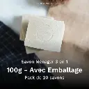 Savon Ménager 3 en 1 100g Avec Emballage - Pack de 20