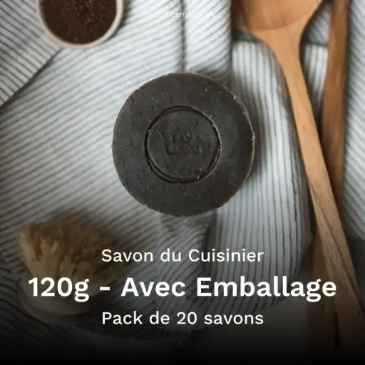 [B2B-SA002CA-X20] Savon du Cuisinier 120g Avec Emballage - Pack de 20