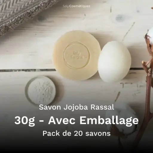 [B2B-SA005VA-X20] Savon Jojoba et Rassal 30g Avec Emballage - Pack de 20
