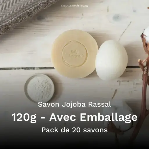 [B2B-SA005CA-X20] Savon Jojoba et Rassal 120g Avec Emballage - Pack de 20
